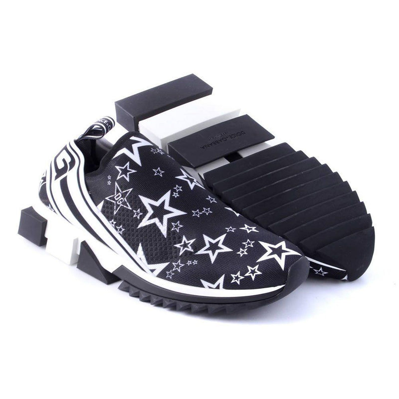 Dolce & Gabbana Stellar Stretch Sneakers in Monochrome