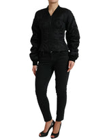 Dolce & Gabbana Elegant Black Nylon Blouson Jacket