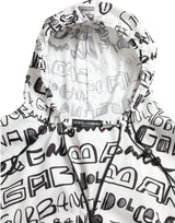 Dolce & Gabbana Chic Hooded Logo Print Blouson Tee