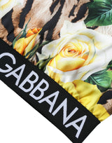 Dolce & Gabbana Elegant Floral Cropped Blouse Top