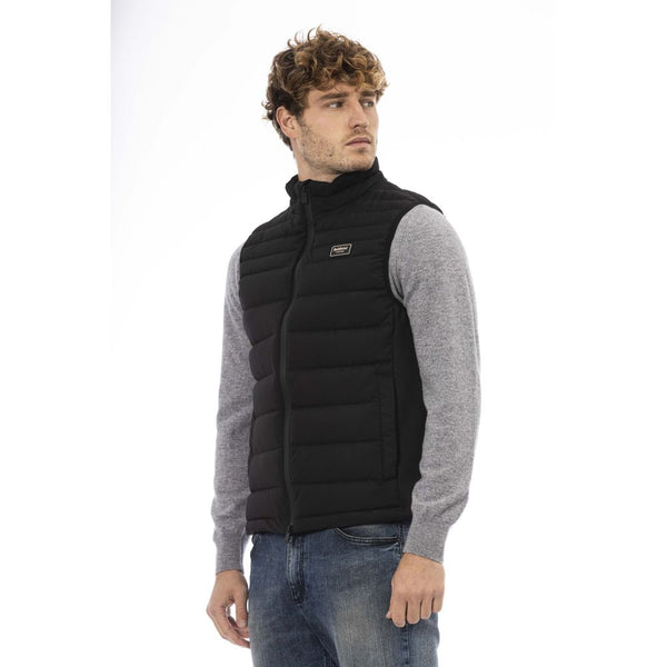 Baldinini Trend Black Polyester Men Vest