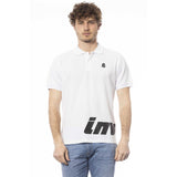 Invicta White Cotton Mens Polo Shirt