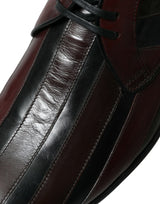 Dolce & Gabbana Elegant Striped Leather Dress Shoes