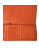 Dolce & Gabbana Chic Orange Crocodile Leather Wallet