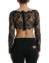 Dolce & Gabbana Elegant Lace Bustier Cropped Top