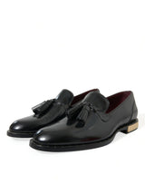 Dolce & Gabbana Elegant Tassel Leather Loafers - Black