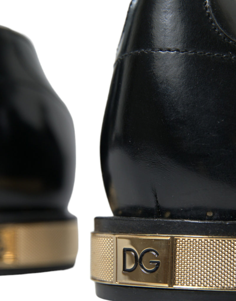 Dolce & Gabbana Elegant Tassel Leather Loafers - Black