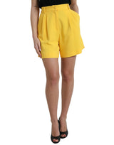 Dolce & Gabbana High Waist Bermuda Shorts in Sunshine Yellow