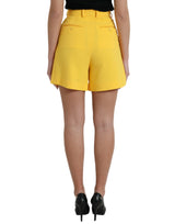 Dolce & Gabbana High Waist Bermuda Shorts in Sunshine Yellow