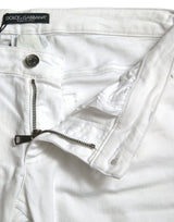 Dolce & Gabbana Chic White Stretch Denim Jeans