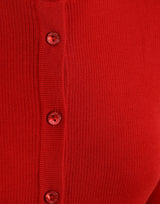 Dolce & Gabbana Elegant Red Cashmere-Silk Cardigan