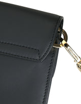 Dolce & Gabbana Elegant Black Calfskin Document Clutch