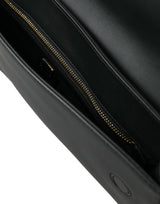 Dolce & Gabbana Elegant Black Calfskin Document Clutch