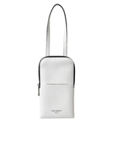 Dolce & Gabbana Elegant White Leather Crossbody Phone Bag