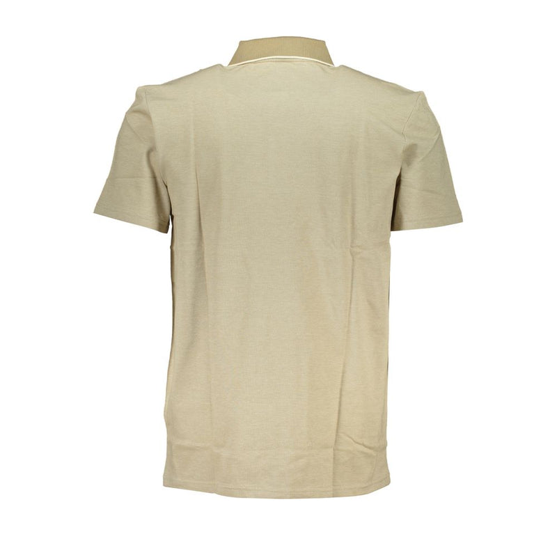 Hugo Boss Beige Cotton Men Polo Shirt