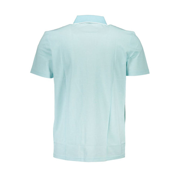 Hugo Boss Light Blue Cotton Men Polo Shirt