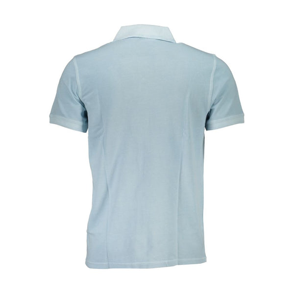 Hugo Boss Light Blue Cotton Men Polo Shirt