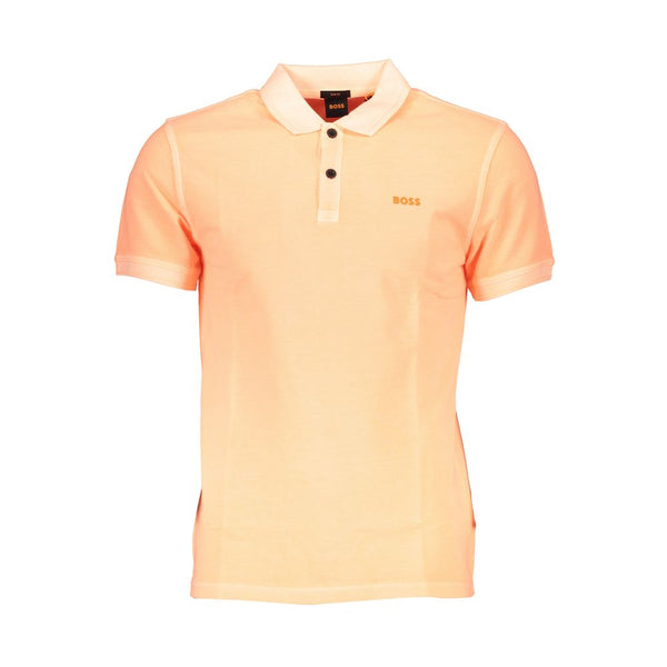 Hugo Boss Orange Cotton Men Polo