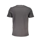 Hugo Boss Elegant Gray Crew Neck Organic Cotton Tee