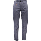 Hugo Boss Blue Cotton Men Trouser