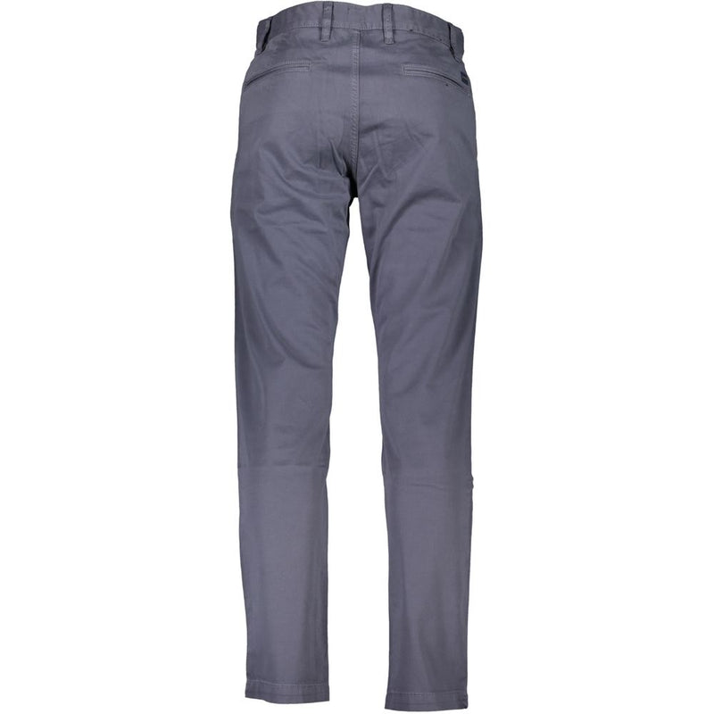 Hugo Boss Blue Cotton Men Trouser