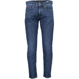 Hugo Boss Blue Cotton Men Jeans