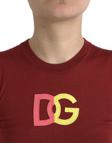 Dolce & Gabbana Elegant Silk Crew Neck Tank Top with Logo Patch