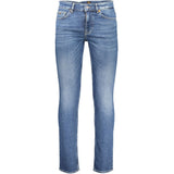 Hugo Boss Blue Cotton Men's Slim Jeans