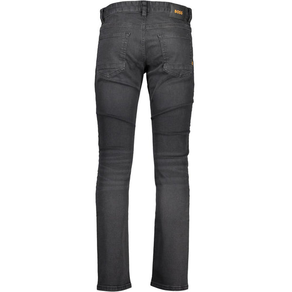 Hugo Boss Black Cotton Men Jeans