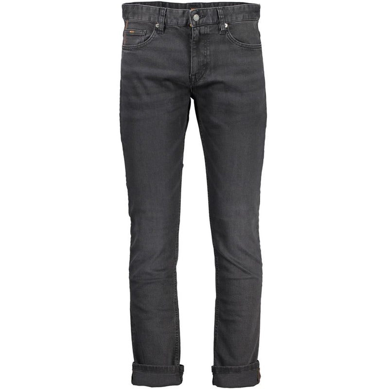 Hugo Boss Black Cotton Men Jeans