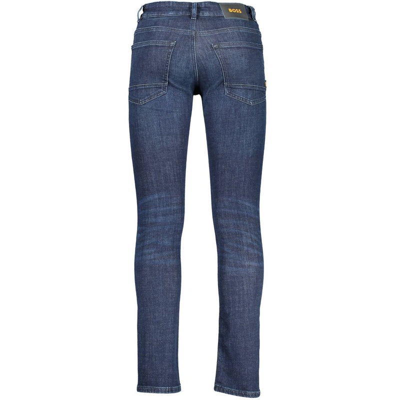 Hugo Boss Blue Cotton Men Jeans