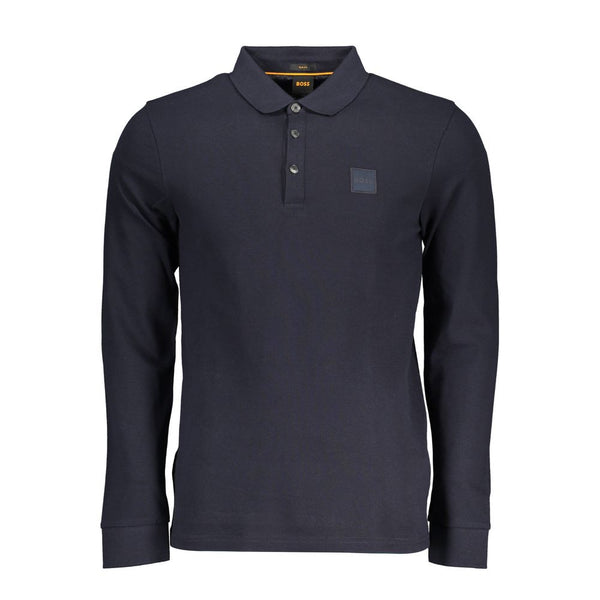 Hugo Boss Blue Cotton Men Polo Shirt