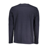 Hugo Boss Chic Blue Long-Sleeved Round Neck Tee