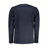 Hugo Boss Elegant Blue Long-Sleeve Cotton Tee