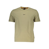 Hugo Boss Sleek Green Crew Neck Relaxed Tee