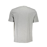 Hugo Boss Gray Cotton Men T-Shirt