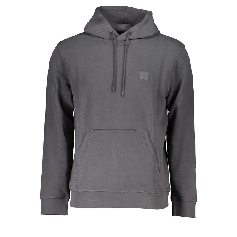 Hugo Boss Gray Cotton Men Sweatshirt