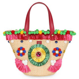 Dolce & Gabbana Multicolor Canvas Leather Handbag