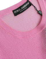 Dolce & Gabbana Elegant Pink Crew Neck Tank Top