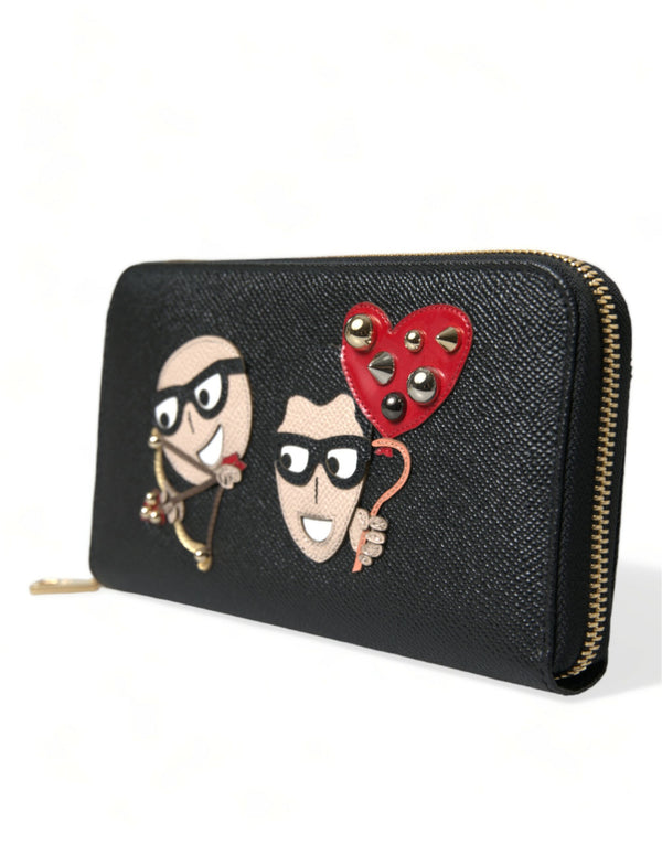 Dolce & Gabbana Elegant Continental Leather Zipper Wallet