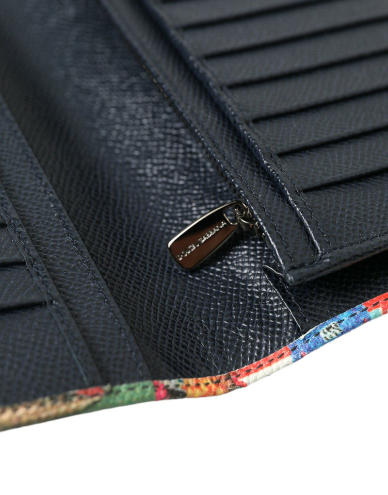 Dolce & Gabbana Elegant Multicolor Leather Bifold Wallet