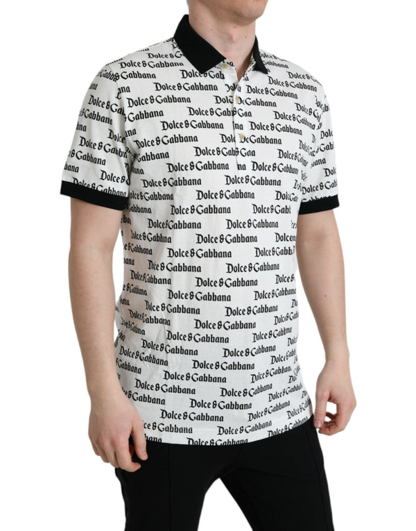 Dolce & Gabbana Stunning Authentic Logo Polo T-Shirt