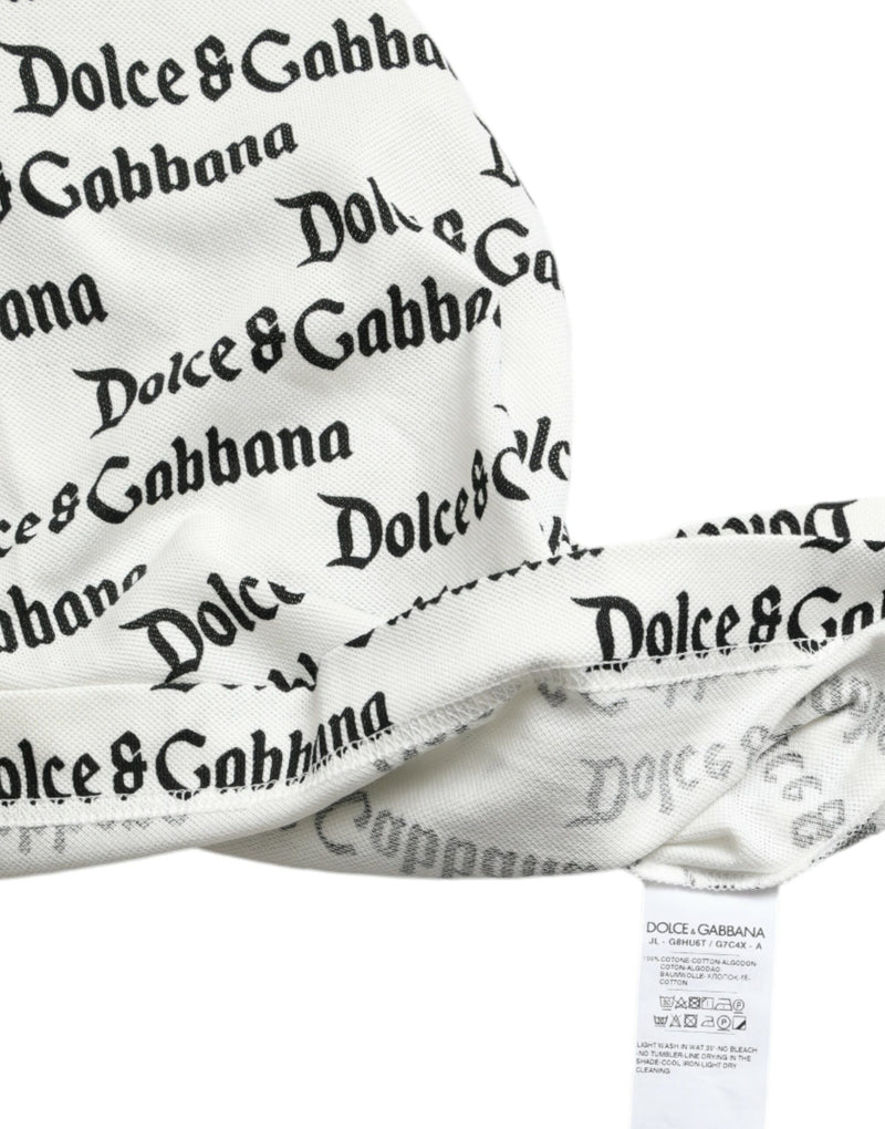 Dolce & Gabbana Stunning Authentic Logo Polo T-Shirt