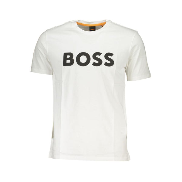 Hugo Boss Crisp White Organic Cotton Crew Neck Tee