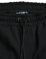 Dolce & Gabbana Elegant Black Jogger Pants - Cotton & Nylon Blend