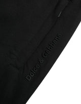 Dolce & Gabbana Elegant Black Jogger Pants - Cotton & Nylon Blend