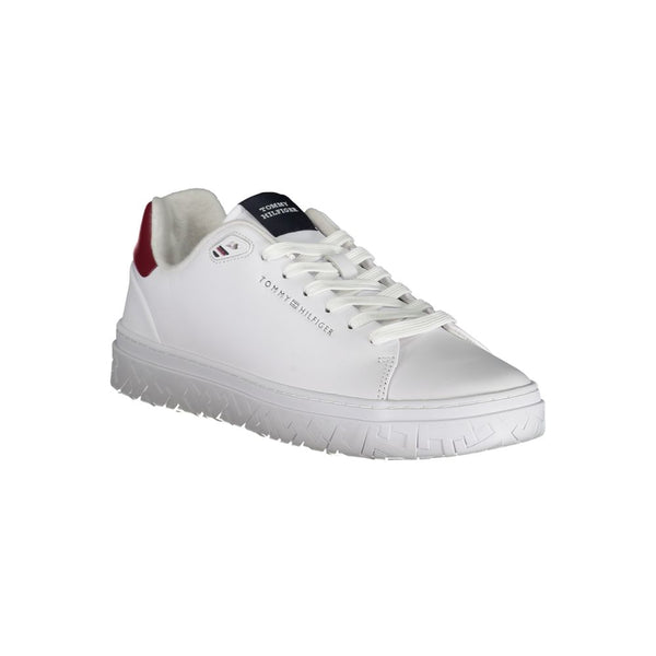 Tommy Hilfiger Classic White Sneakers with Contrast Detailing