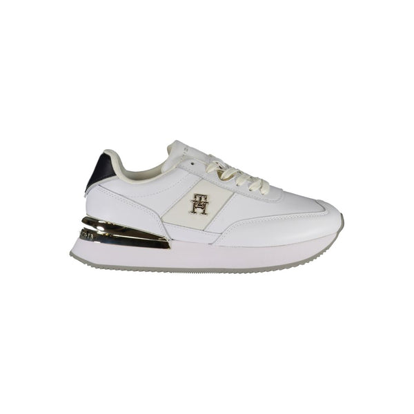 Tommy Hilfiger Elegant White Sneakers with Contrast Details