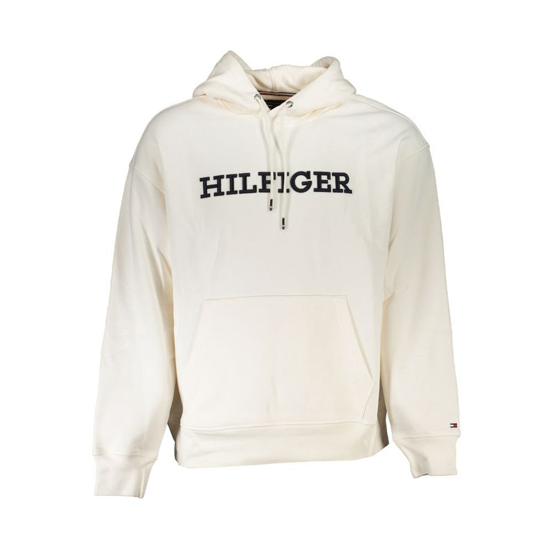 Tommy Hilfiger White Cotton Men Sweater