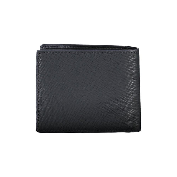 Tommy Hilfiger Classic Blue Leather Dual-Card Wallet